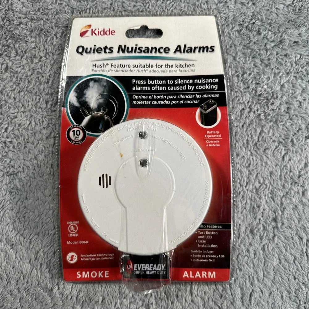 KIDDE i9060CA SMOKE ALARM With Hush Button New Factory Sealed With Battery